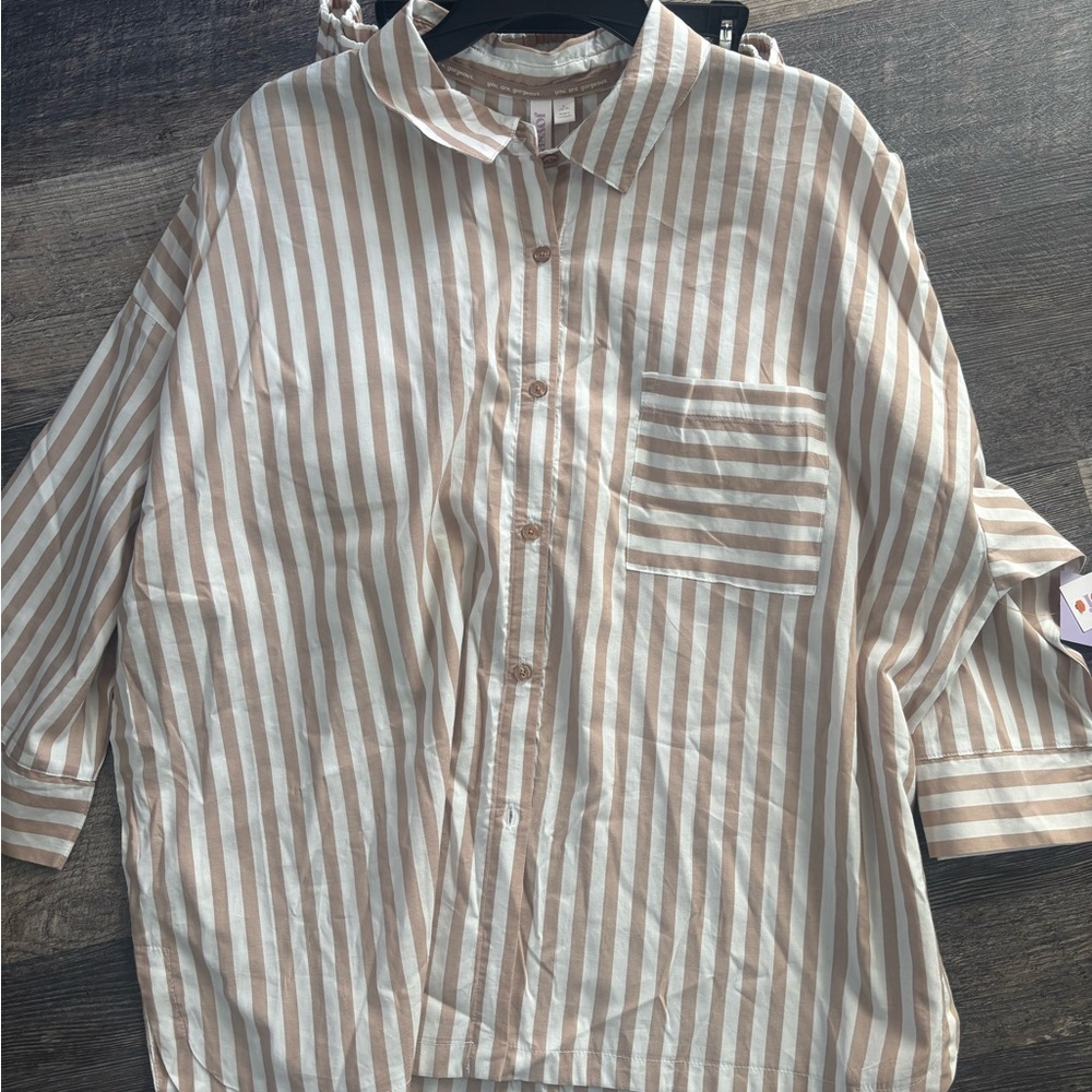 NWT Striped PJ Set